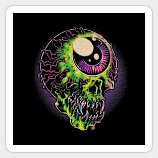 EYEBALL SKULL Sticker